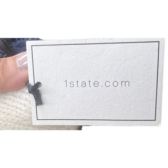 1. State Color Block in Navy, White & Mustard with Sparkle NWT Size XS - Picture 10 of 10